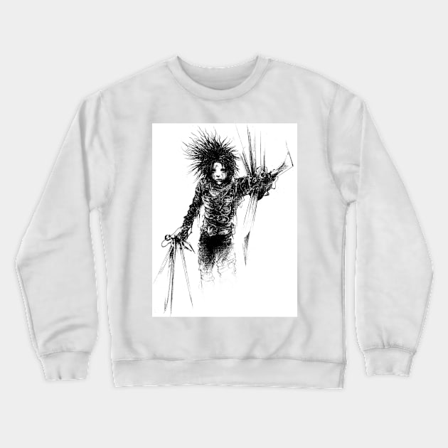 Edward Scissorhands Crewneck Sweatshirt by Karbon-K